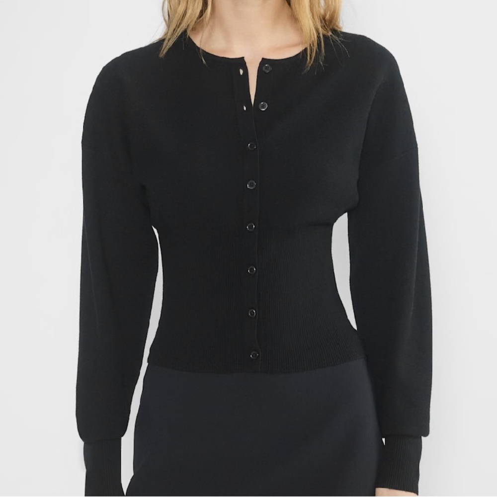 Aritzia Black Go Lightly Cardigan